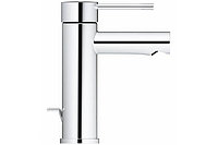 Смеситель для раковины GROHE Essence+ с донным клапаном и низким изливом, хром 32898001