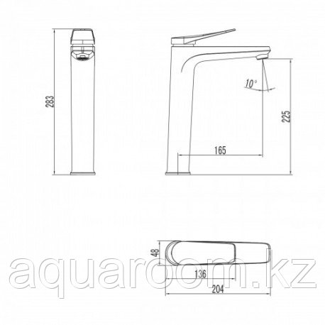 Смеситель Lemark Bronx для раковины LM 3709 GM - фото 2 - id-p115499849