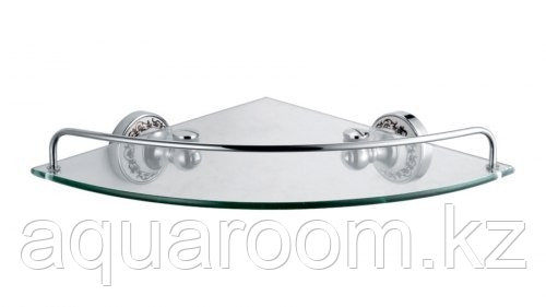 Полка стеклянная угловая для ванной комнаты FIXSEN BOGEMA FX-78503A (ЧЕХИЯ) - фото 1 - id-p115501985