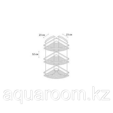 Полка для ванной комнаты FIXSEN FX-850G-3 (Чехия) - фото 2 - id-p115502013