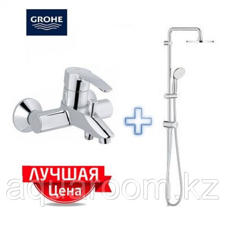 Комплект: Душевая система + смеситель GROHE 27389002 New Tempesta 200 + 33591001 Eurostyle - фото 6 - id-p115501057