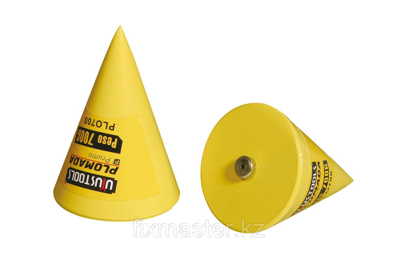 Отвес строительный конус UYUSTOOLS PLO50B, 500 гр, шнур 5 м