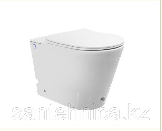 Унитаз приставной импульсный Saniteco A-380A 590х360х410 мм - фото 2 - id-p115503073