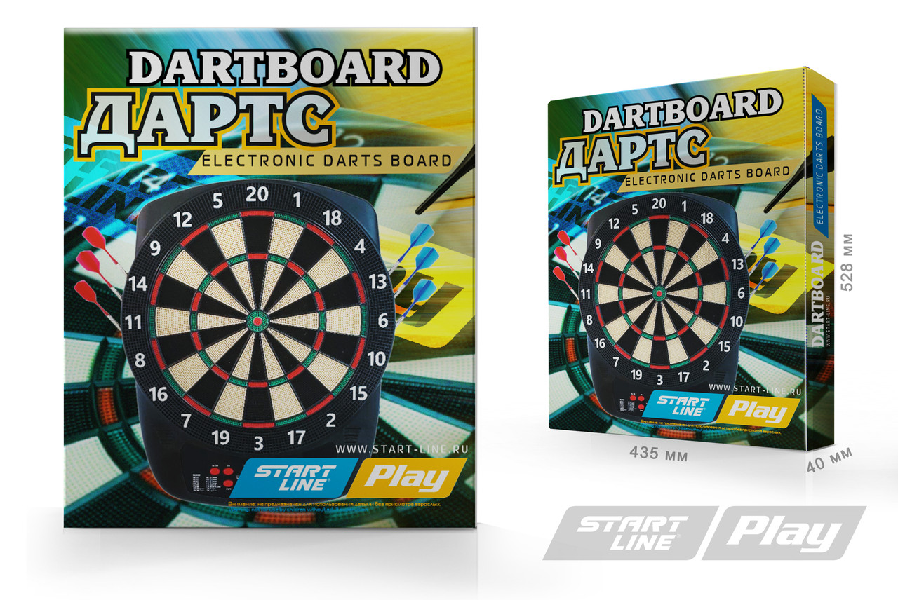 Комплект для игры в электронный дартс Start Line Play Electronic Dartboard - фото 7 - id-p115503489