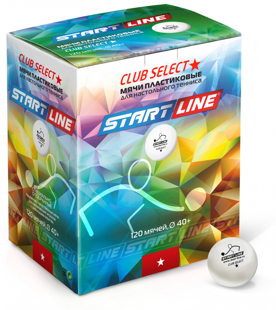 Мячи Start line Club Select 1* New (120 шт, бел.) - фото 1 - id-p98192826