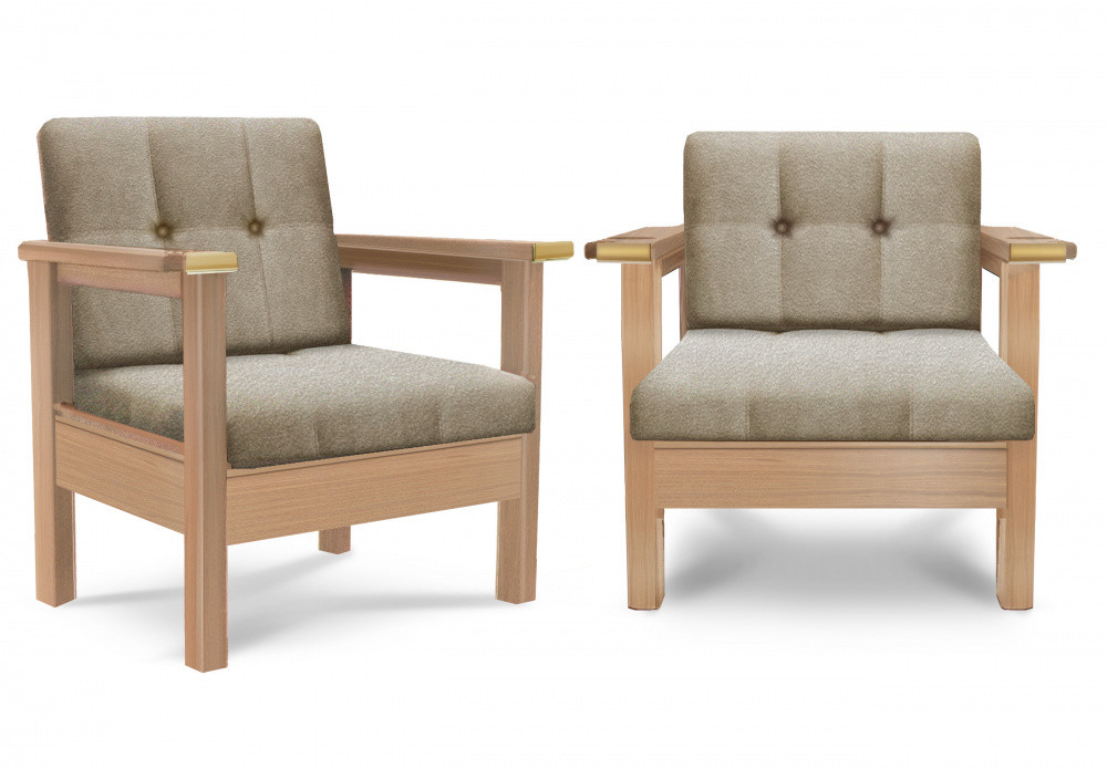 Кресло High-Style Lux ясень (Дуб натуральный (выкрас),AMETIST_beige) - фото 1 - id-p115503642