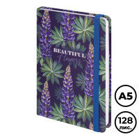 Ежедневник недатированный Brauberg "Beautiful Flowers", А5, 128 л, 7БЦ