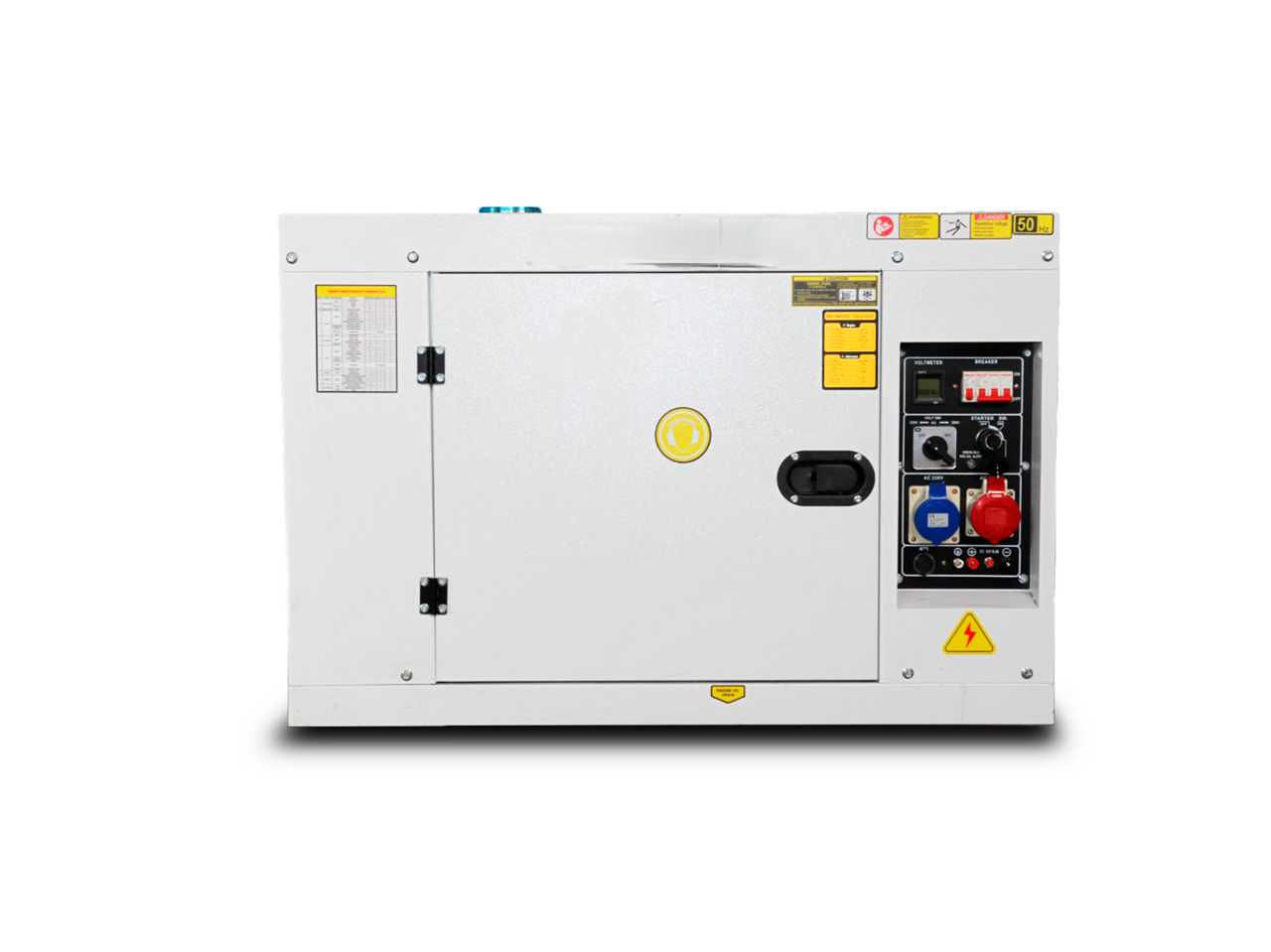 Дизельный генератор 8 кВт однофазный в кожухе с АВР - фото 2 - id-p108624478
