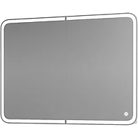 Зеркальный шкаф 90x80 см белый глянец Grossman Адель 209004