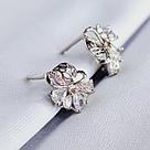 Серьги из серебра с фианитами  L440, фото 2