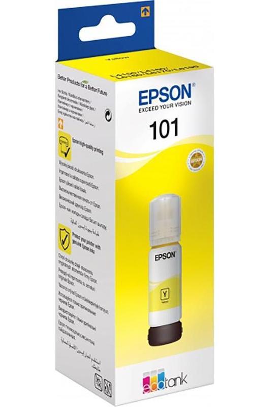 Чернила Epson C13T03V44A 101 EcoTank 70ml для L4150/L4160 жёлтый - фото 1 - id-p115507192