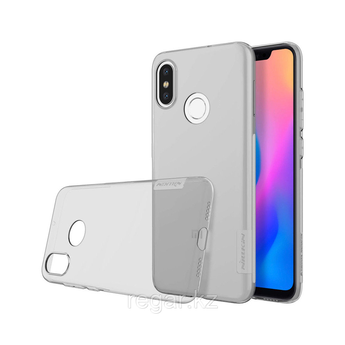 Чехол для телефона NILLKIN для Xiaomi Mi 8 (Nature TPU case) Серый - фото 2 - id-p115507385
