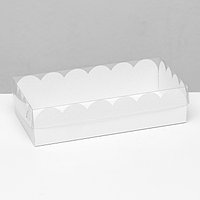 Коробка для печенья белая, 10 х 20 х 5 см