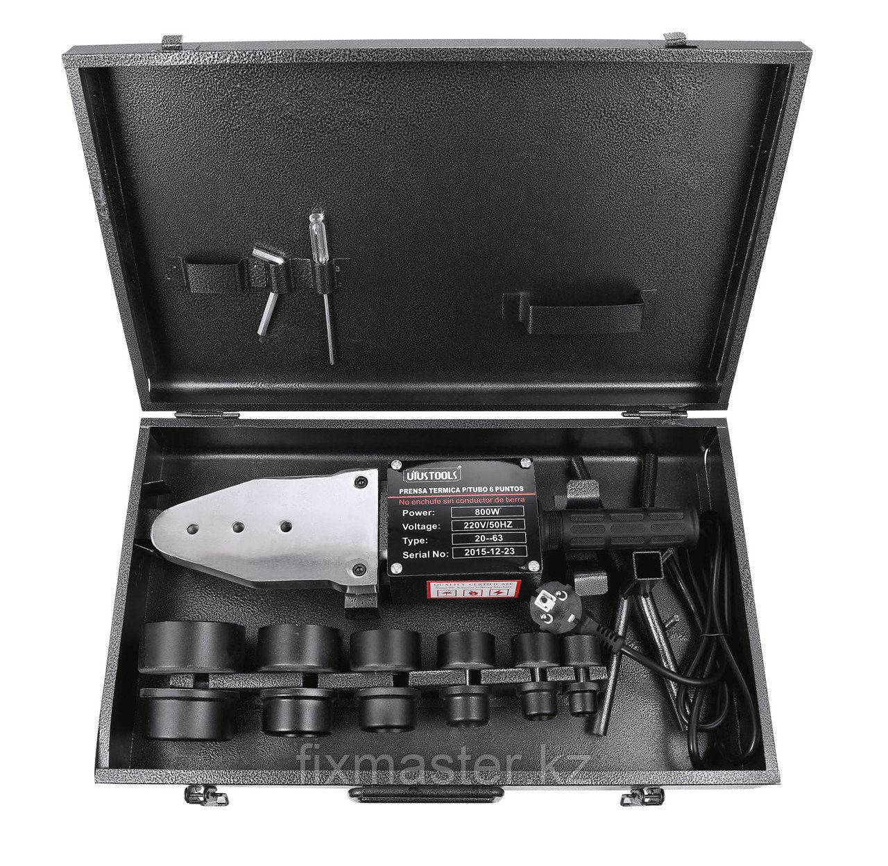 Сварочный аппарат для полипропиленовых труб и фитингов UYUSTOOLS PRT006, 800 Вт, 6 насадок