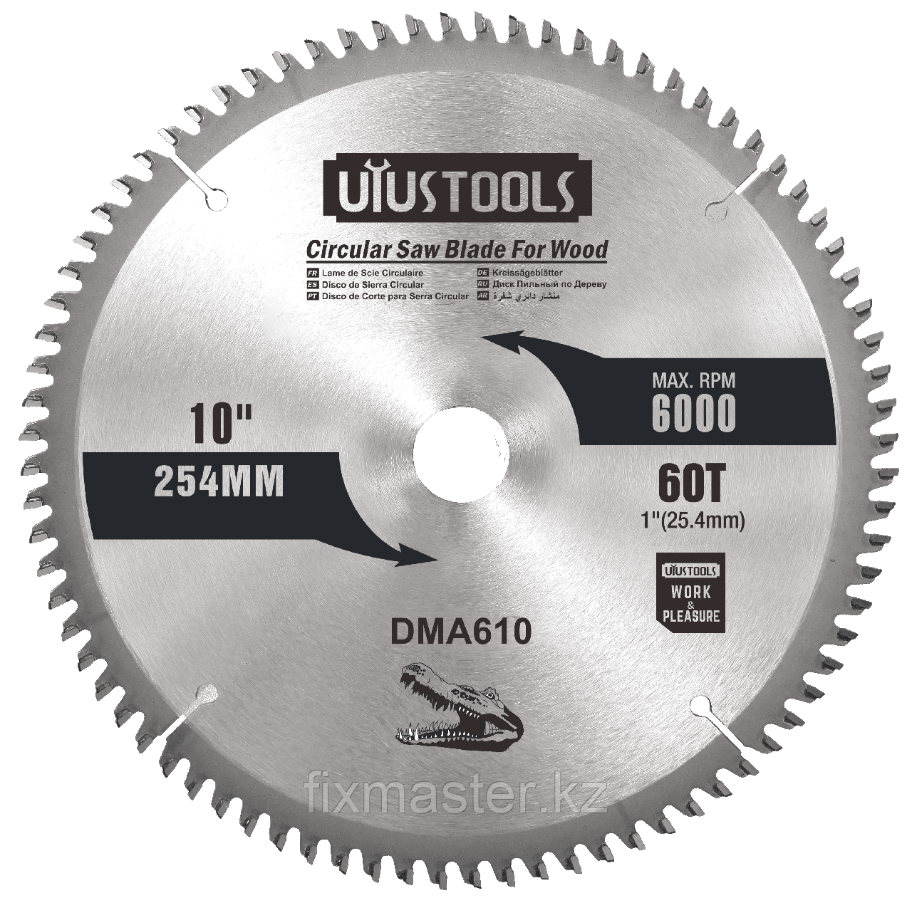 Диск пильный по дереву UYUSTOOLS DMD760, 180х22,2 мм, 60Т