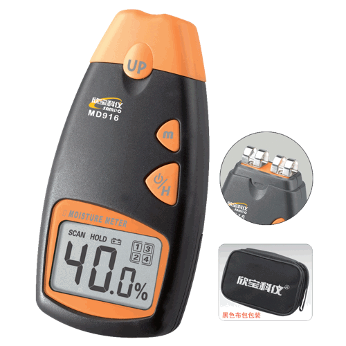 Портативный влагомер бумаги MD-916 (от 2 до 40%) с 4 режимами измерения, фото 1