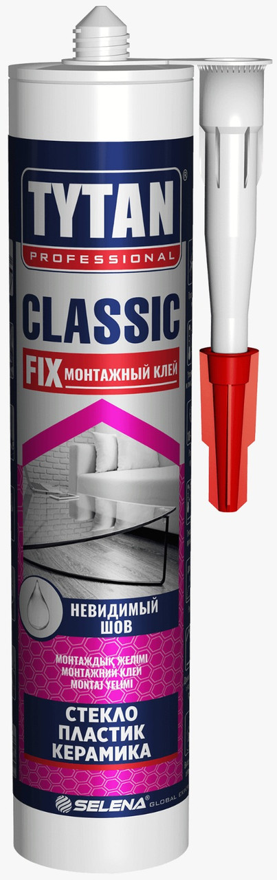 Жидкие гвозди TYTAN CLASSIC FIX на основе синтетического каучука 310 мл  бесцветный