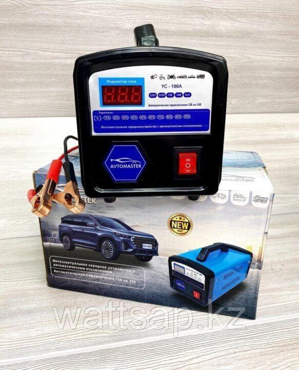 Интеллектуальное зарядное устройство для автомобильного аккумулятора YC - 100A, 12/24В, 100А - фото 5 - id-p115509707