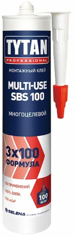 Клей монтажный MULTI-USE SBS TYTAN 100 (310мл.) бежевый - фото 1 - id-p115509786