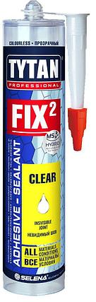Клей монтажный бесцветный Fix² CLEAR TYTAN 290 мл, фото 1