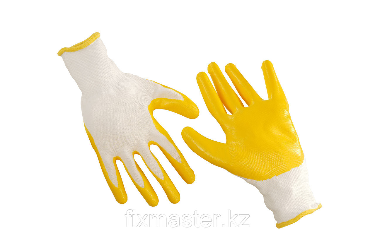 Перчатки нитриловые обливные UYUSTOOLS GDA10B, размер 10,5