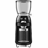 Smeg Espresso Coffee Machine Black ECF01BLUK + CGF01BLUK Coffee Grinder + MFF11BLUK Milk Frother, фото 2