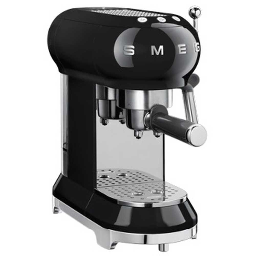 Smeg Espresso Coffee Machine Black ECF01BLUK + CGF01BLUK Coffee Grinder + MFF11BLUK Milk Frother - фото 3 - id-p115510517