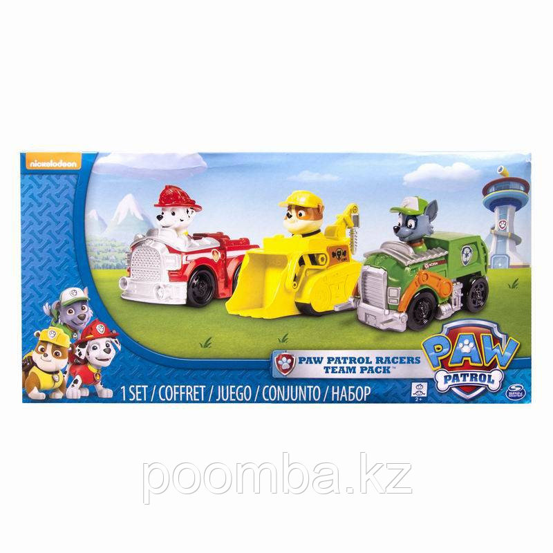 Набор из 3 маленьких машинок Paw Patrol Щенячий патруль