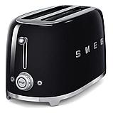 Smeg Toaster 4 Slice Black TSF02BLUK, фото 2