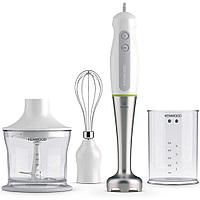 Kenwood Hand Blender 600W with 500ml Chopper, Whisk, Stainless Steel Wand, Triblade. HDP109WG White