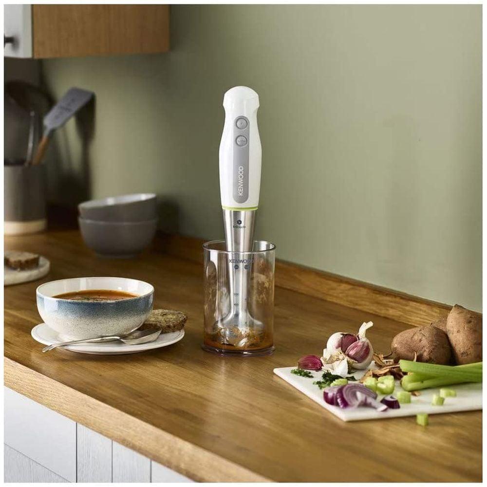 Kenwood Hand Blender 600W with 500ml Chopper, Whisk, Stainless Steel Wand, Triblade. HDP109WG White - фото 5 - id-p115510906