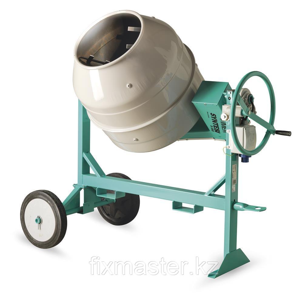 Бетоносмеситель Syntesi 350 345л, 230В, 50Гц, 1,4кВт, стальной барабан