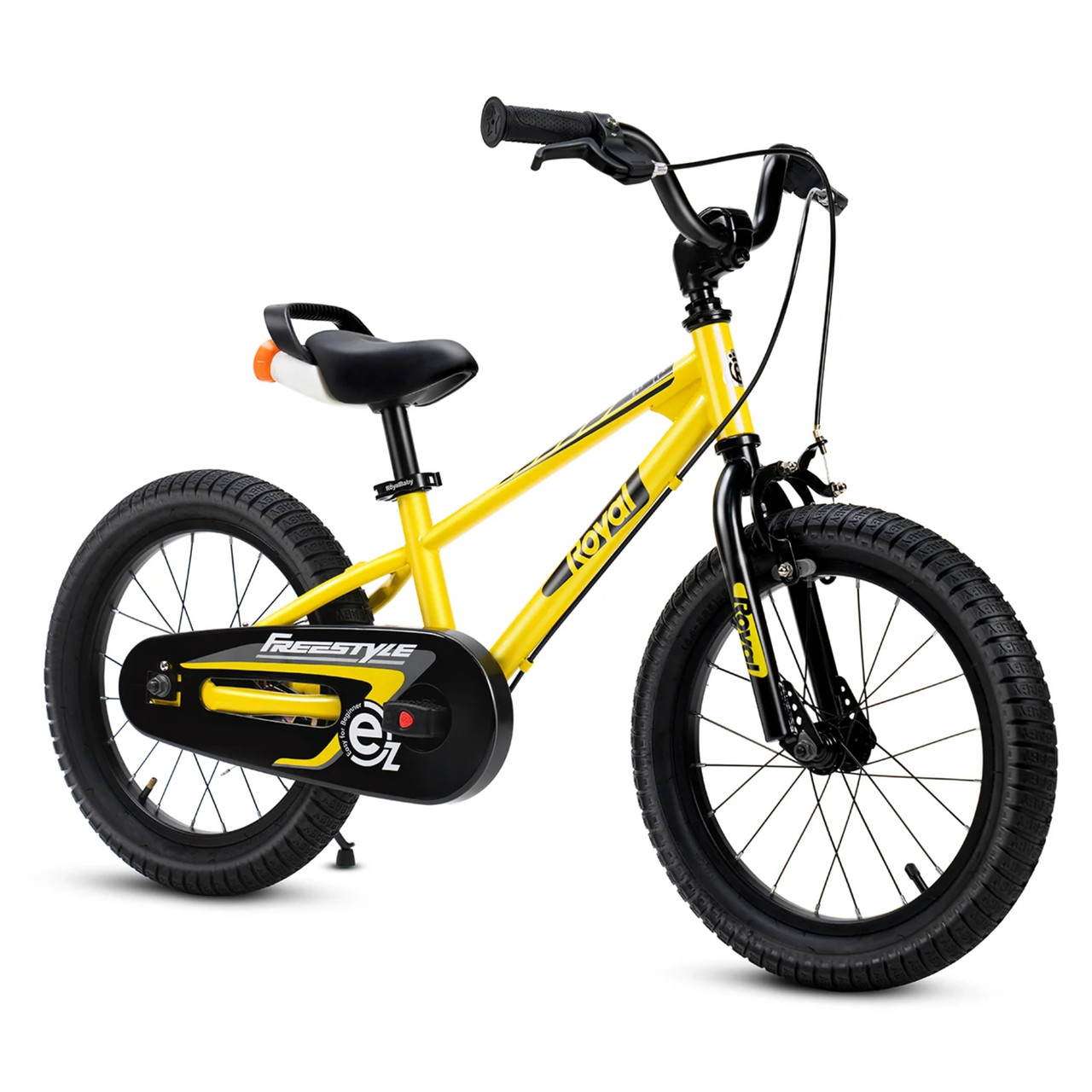 Велосипед (+беговел) 18" Royal Baby Freestyle EZ, 5-9 лет, желтый - фото 1 - id-p115511674