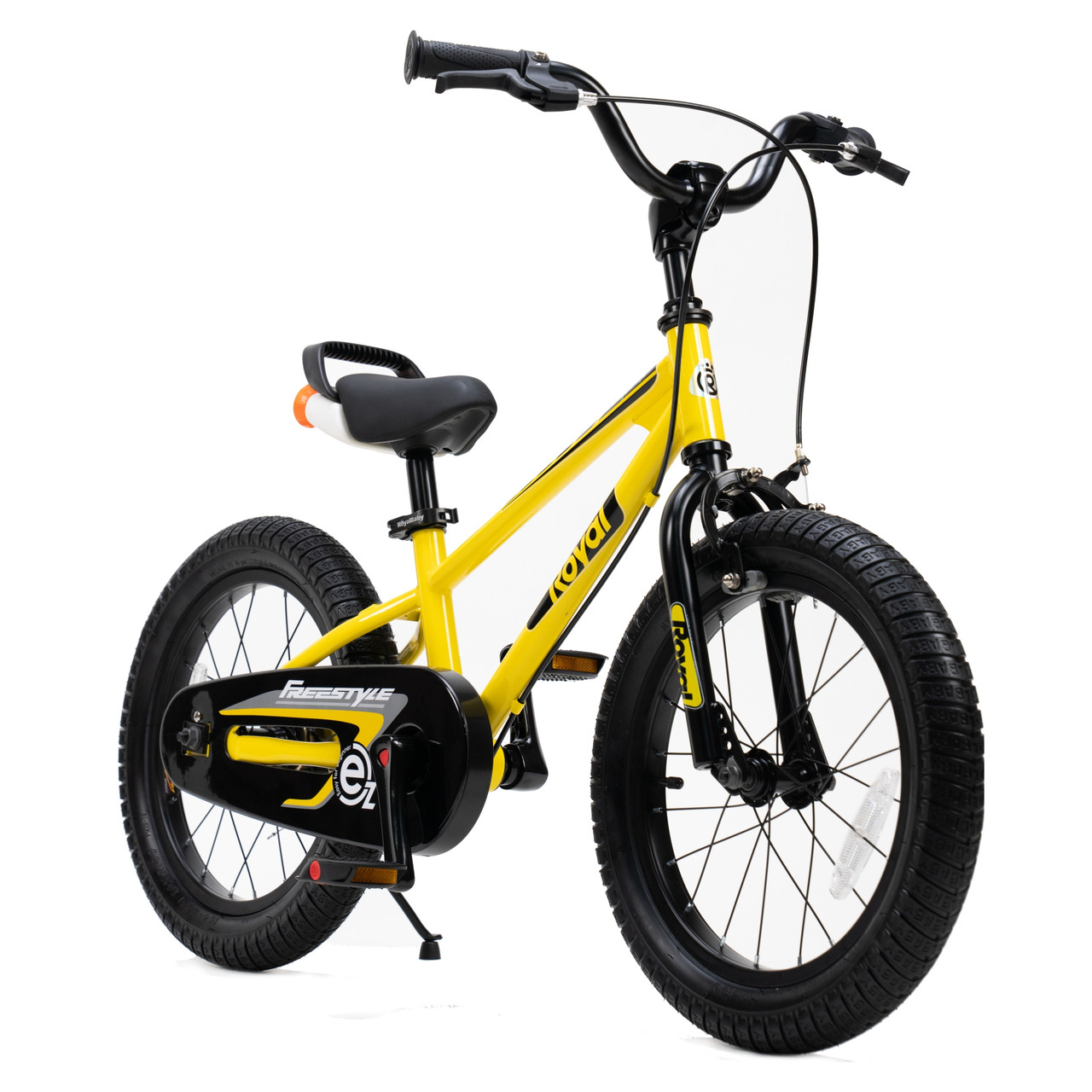 Велосипед (+беговел) 18" Royal Baby Freestyle EZ, 5-9 лет, желтый - фото 2 - id-p115511674