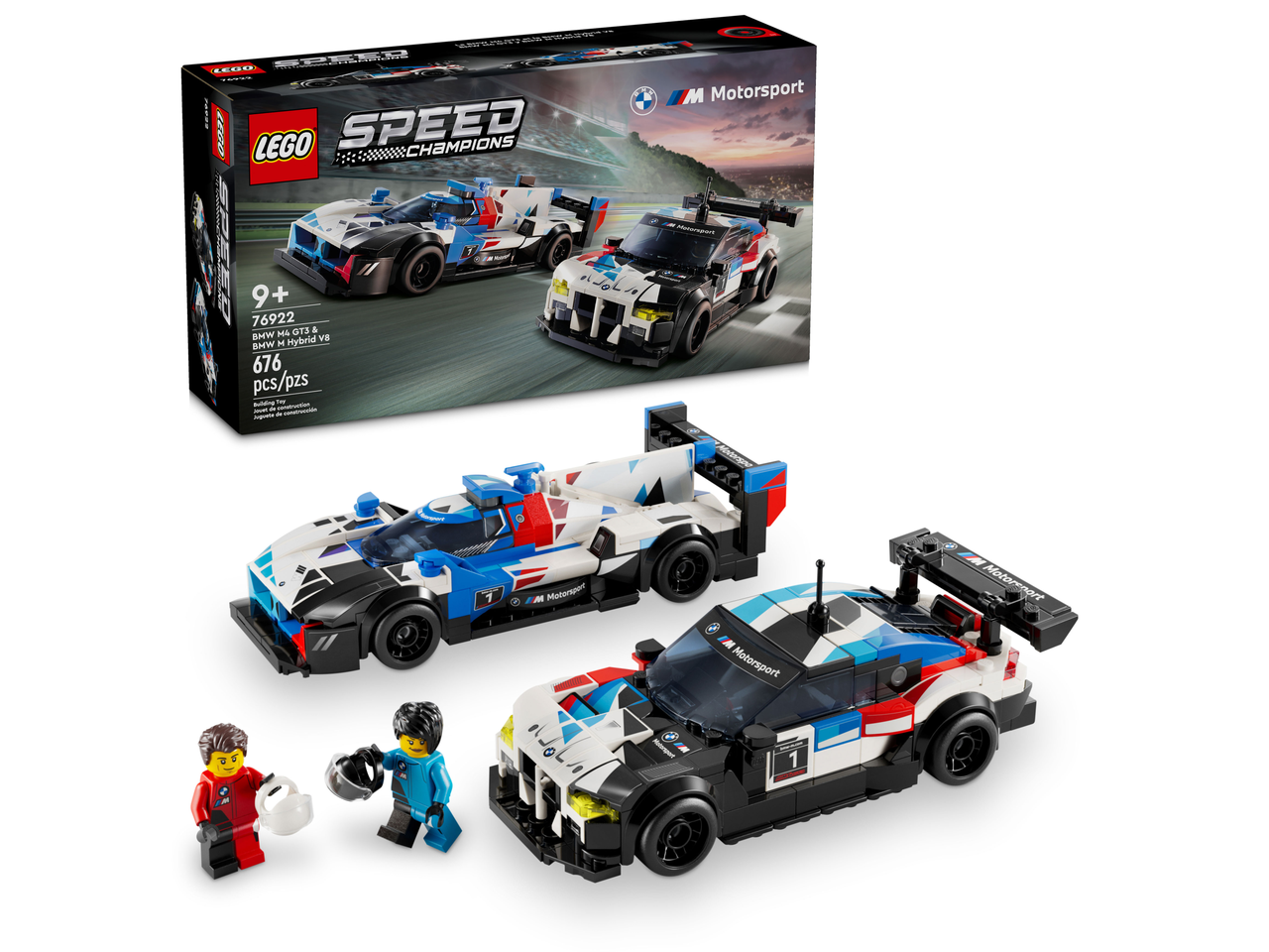 Лего Speed Champions BMW M4 GT3 и BMW M Hybrid V8 Lego