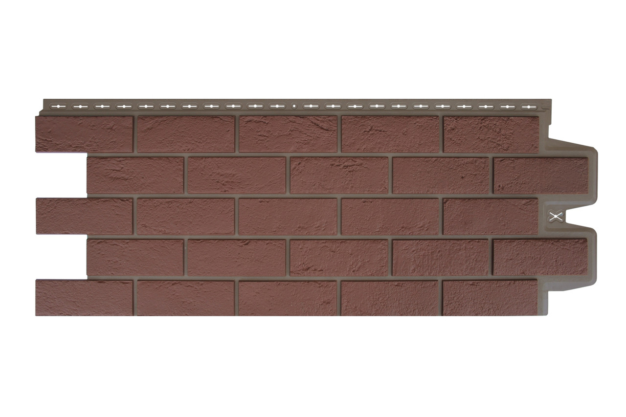 Фасадные панели Grand Line. Design Plus. Состаренный кирпич. Корица с темно-бежевым швом, фото 1