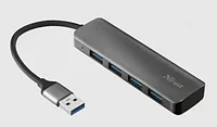 Разветвитель Trust Dalyx 4 in 1 USB 3.2 серый Voltsatu.kz