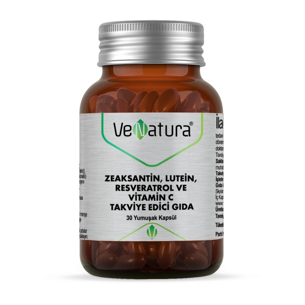 Venatura Зеаксантин, Лютеин, Ресвератрол и витамин С 30 капсул - фото 1 - id-p115515703