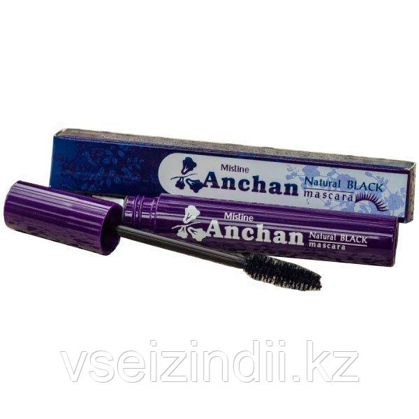 Тушь для роста ресниц с синим чаем анчан Mistine (Mistine Anchan Natural Black Mascara)