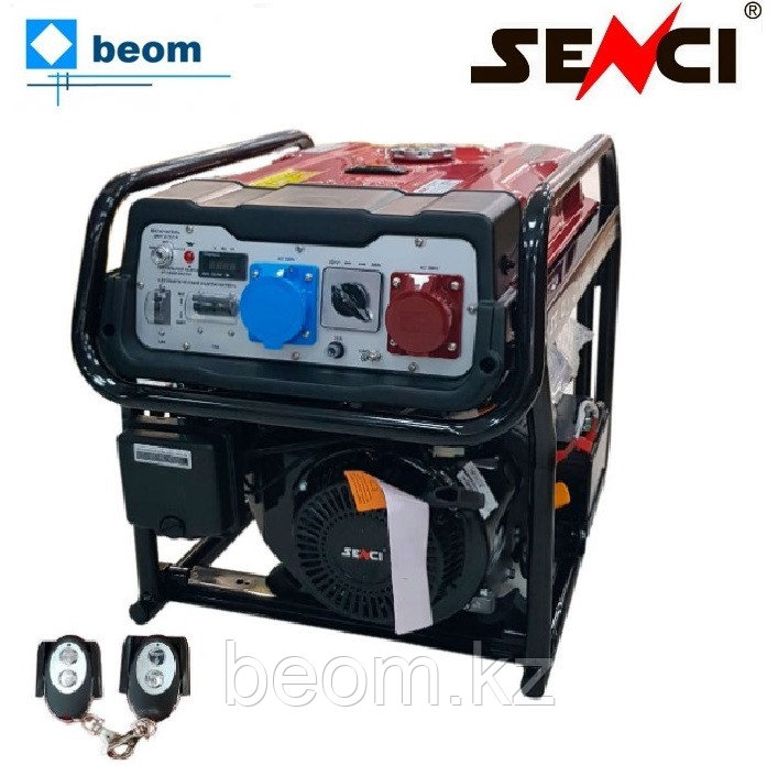 Бензиновый генератор SENCI SC10000-TE-II (7.5 кВт 220В, 380В) электростартер - фото 1 - id-p115519556