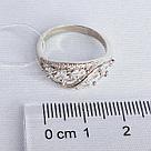 Кольцо Италия L518 серебро с родием вставка фианит, фото 3