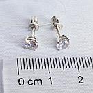 Серьги из серебра фианит Вознесенский 12-0004, фото 3