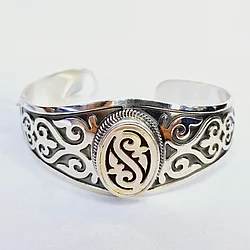 Серьги из серебра с фианитами  N253  вставка эмаль