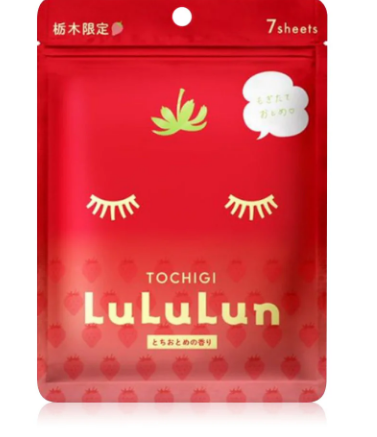 Маска увлажняющая восстанавливающая одноразовая (7 шт) LULULUN Strawberry Tochigi