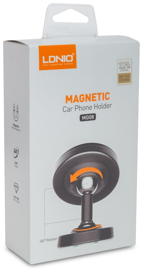 Автомобильный держатель для телефона Ldnio Magnetic MG08 - фото 2 - id-p115445117