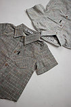 Рубашка ТАКО с коротким рукавом для мальчика мультиколор 100% хлопок №2 под лен, фото 5