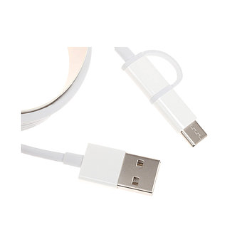 Интерфейсный кабель Xiaomi 30cm MICRO USB and Type-C Белый, фото 2