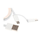 Интерфейсный кабель Xiaomi 30cm MICRO USB and Type-C Белый, фото 2