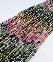 Турмалин, разложенный по цветам, граненый,  ААА, 4×3мм