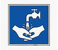 Знак "Пункт (место) для мытья рук" К-04 100×100
